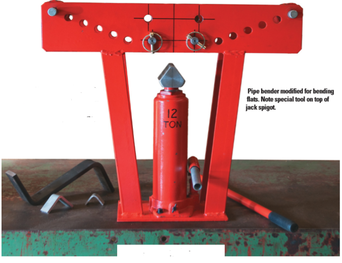 Pipe bender that curves flats