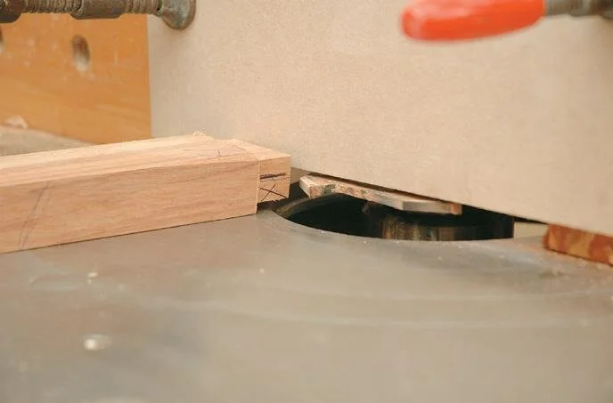 Ready for the second pass with the waste marked