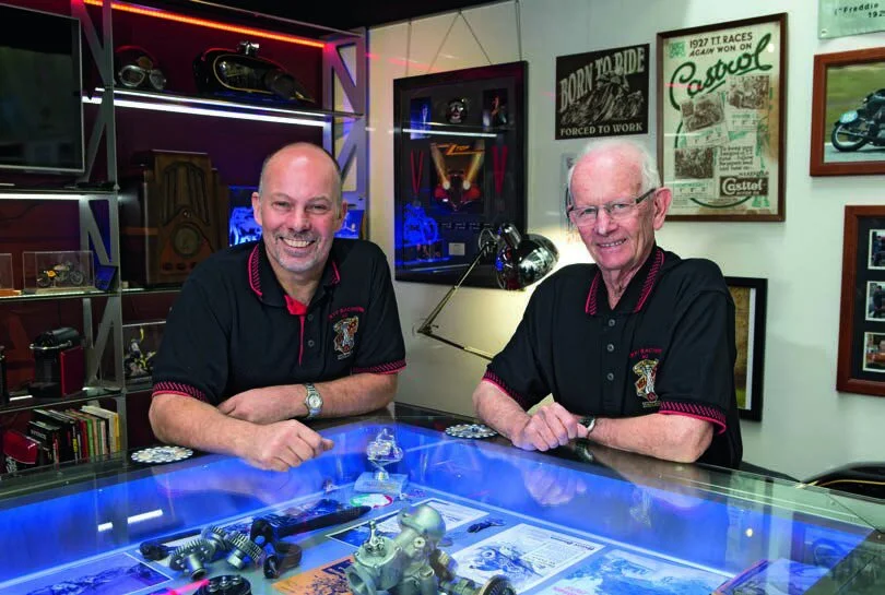 …recalled in father-and-son memories by Malcolm (left) and Bruce.