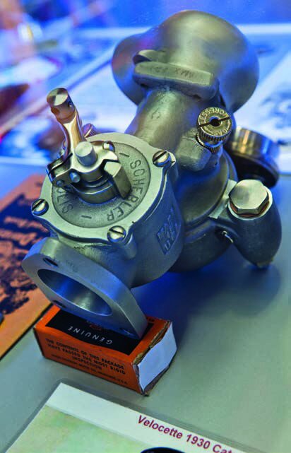 “Peashooter” Schebler carburettor.