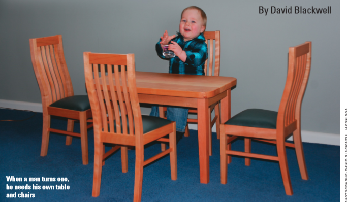 A toddler’s table and chairs