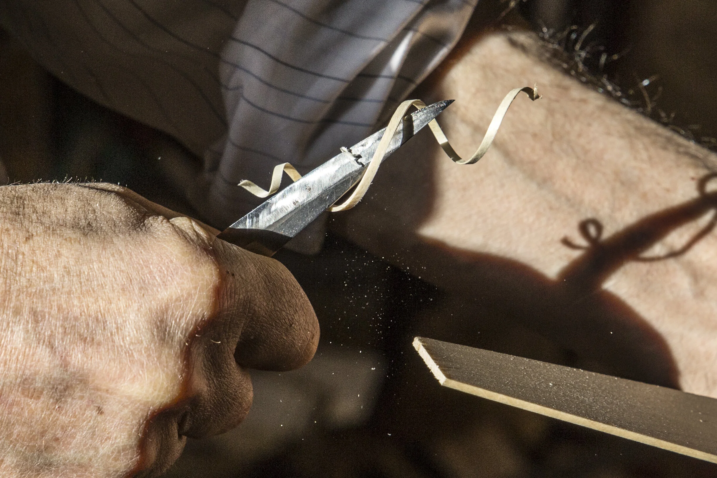 …and poplar planks to shape