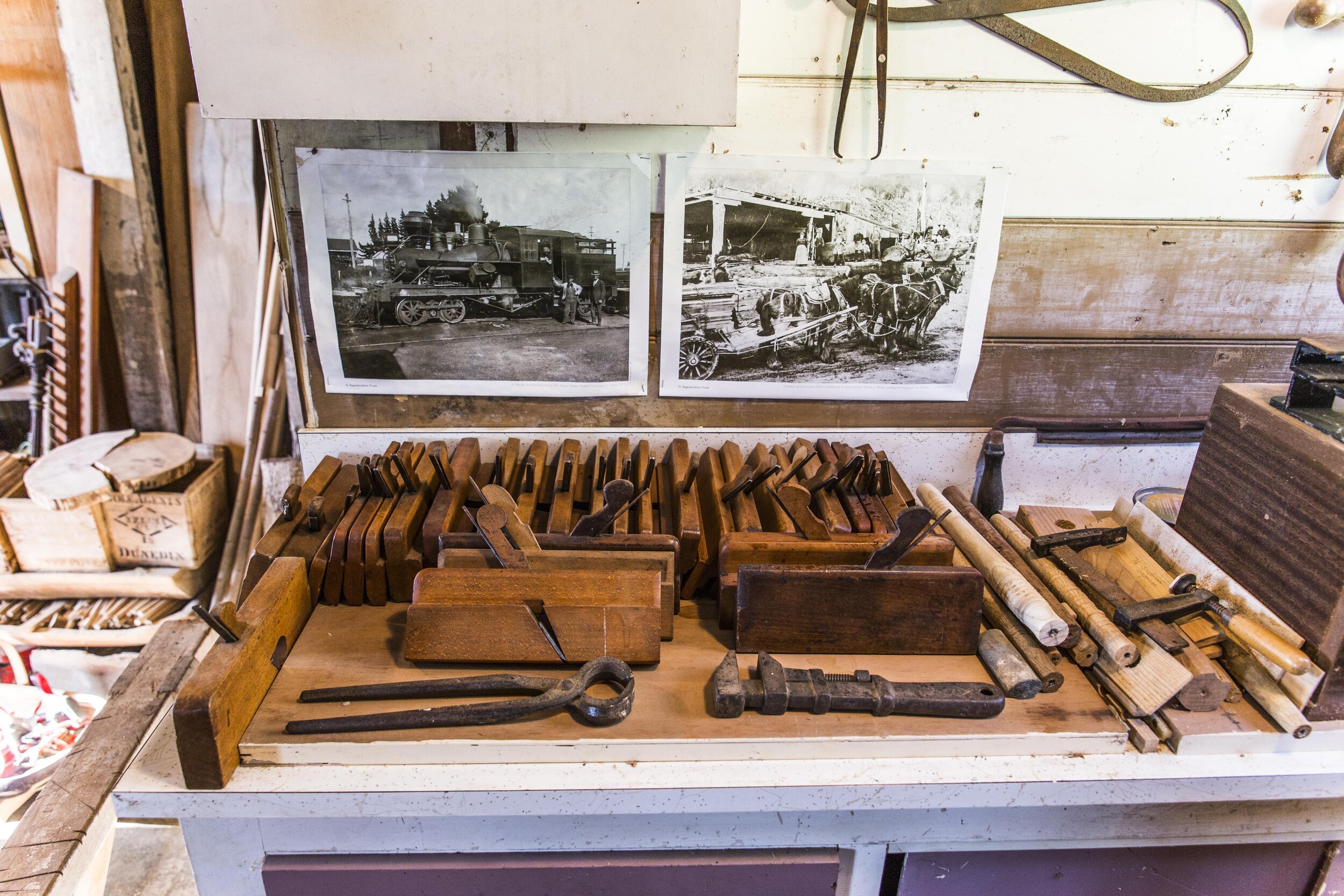 Many of Bill’s tools are over 100 years old