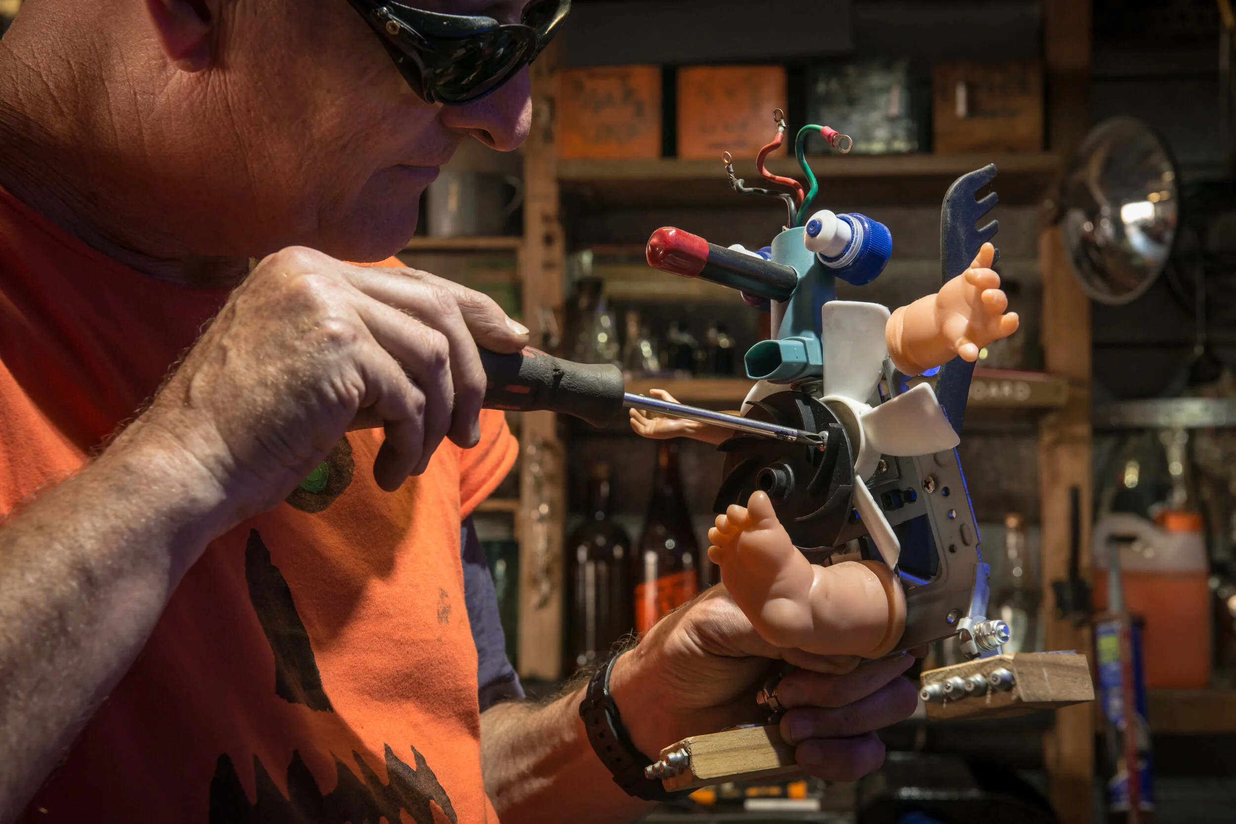 Video of the weird and wonderful world of Andrew Hall