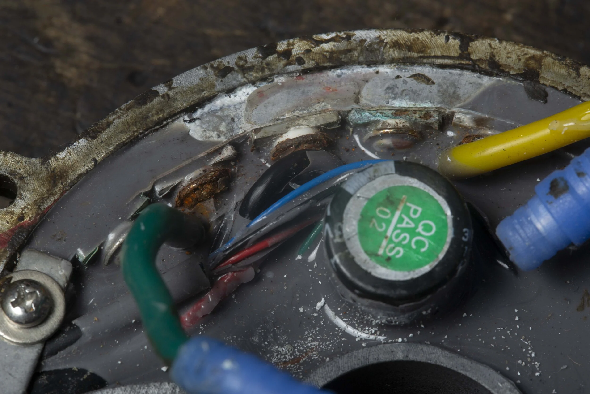 Controller with water damage