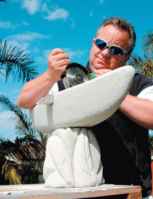 Make your own mortar water feature