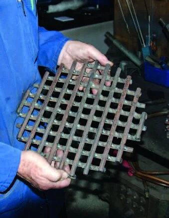 The grate for the fire built sturdily for long life