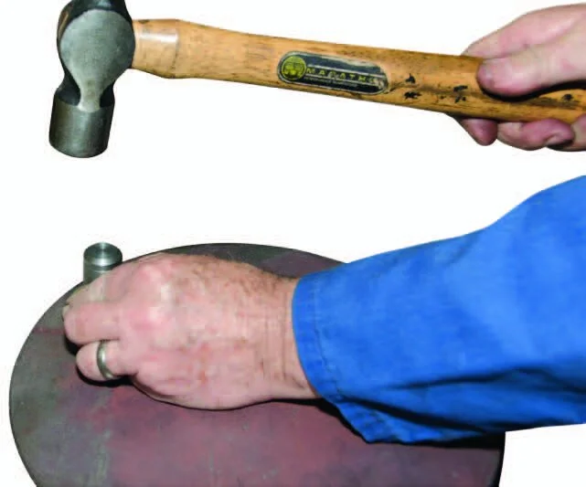 Fitting the hinge pin to the lid