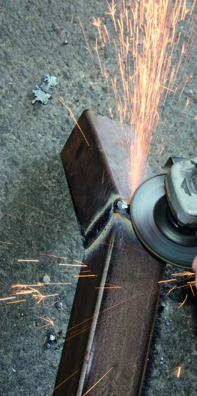 Cleaning up the weld