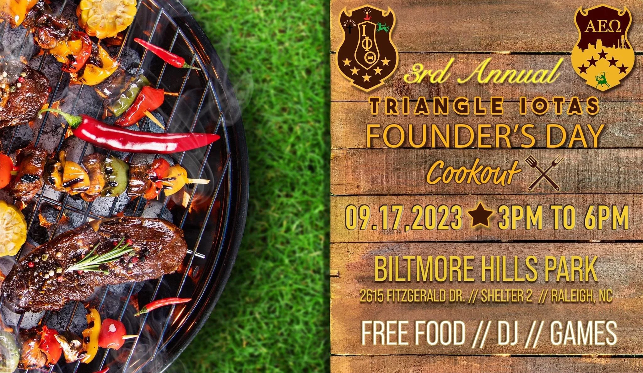 3rd Annual Founder's Day Cookout hosted by Alpha Epsilon Omega