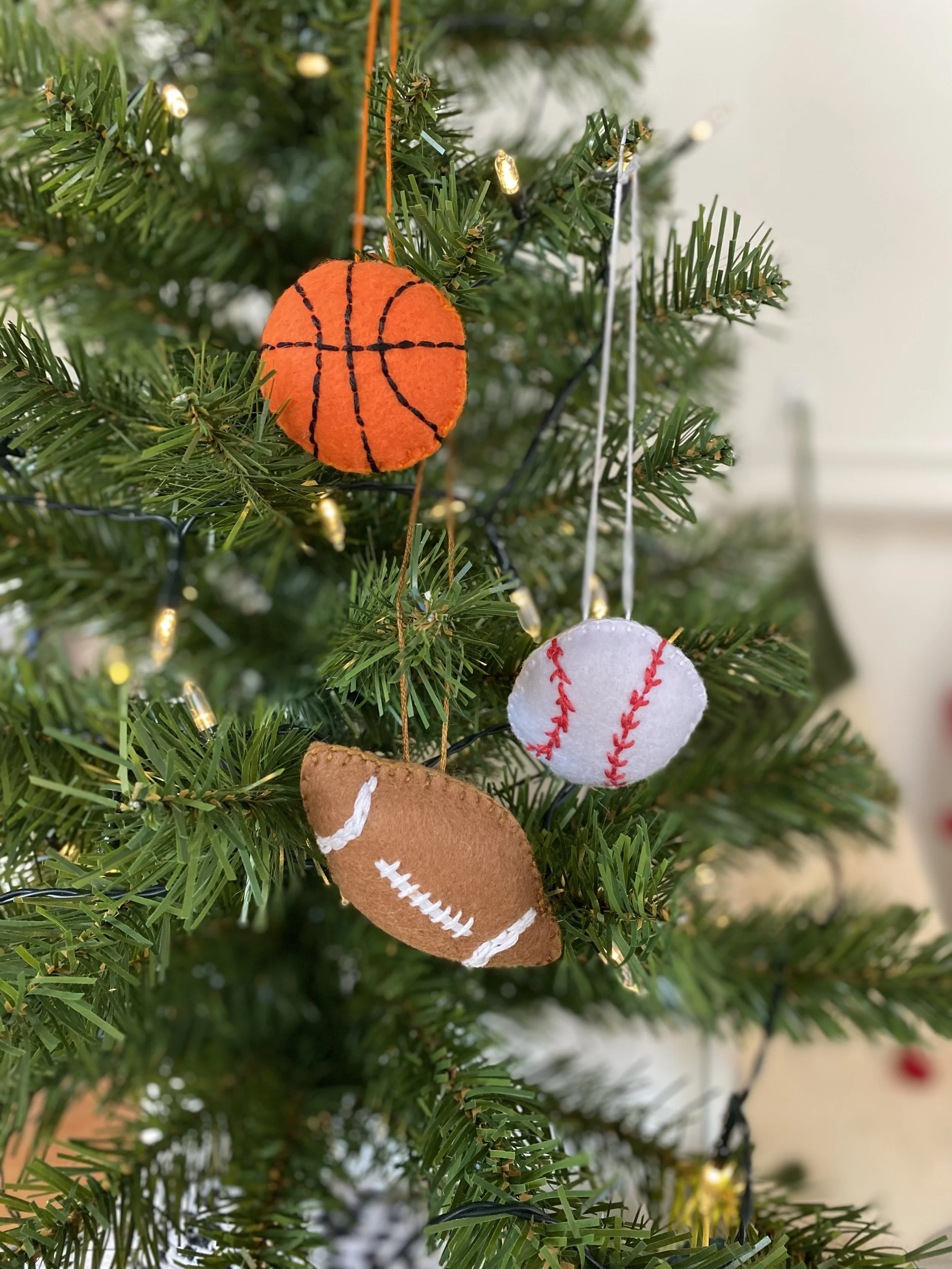 Sports Felt Ornaments