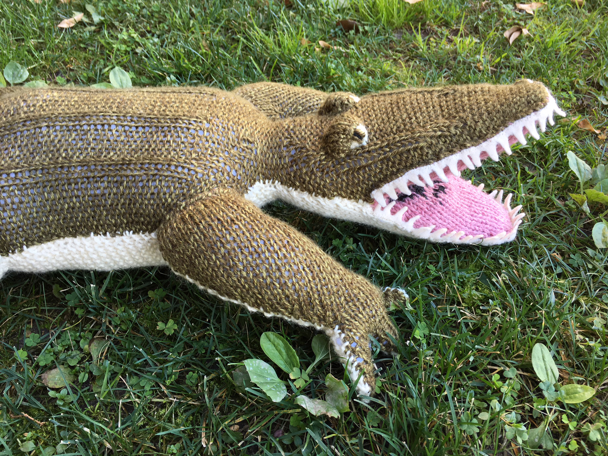 #WIDN: custom knit alligator