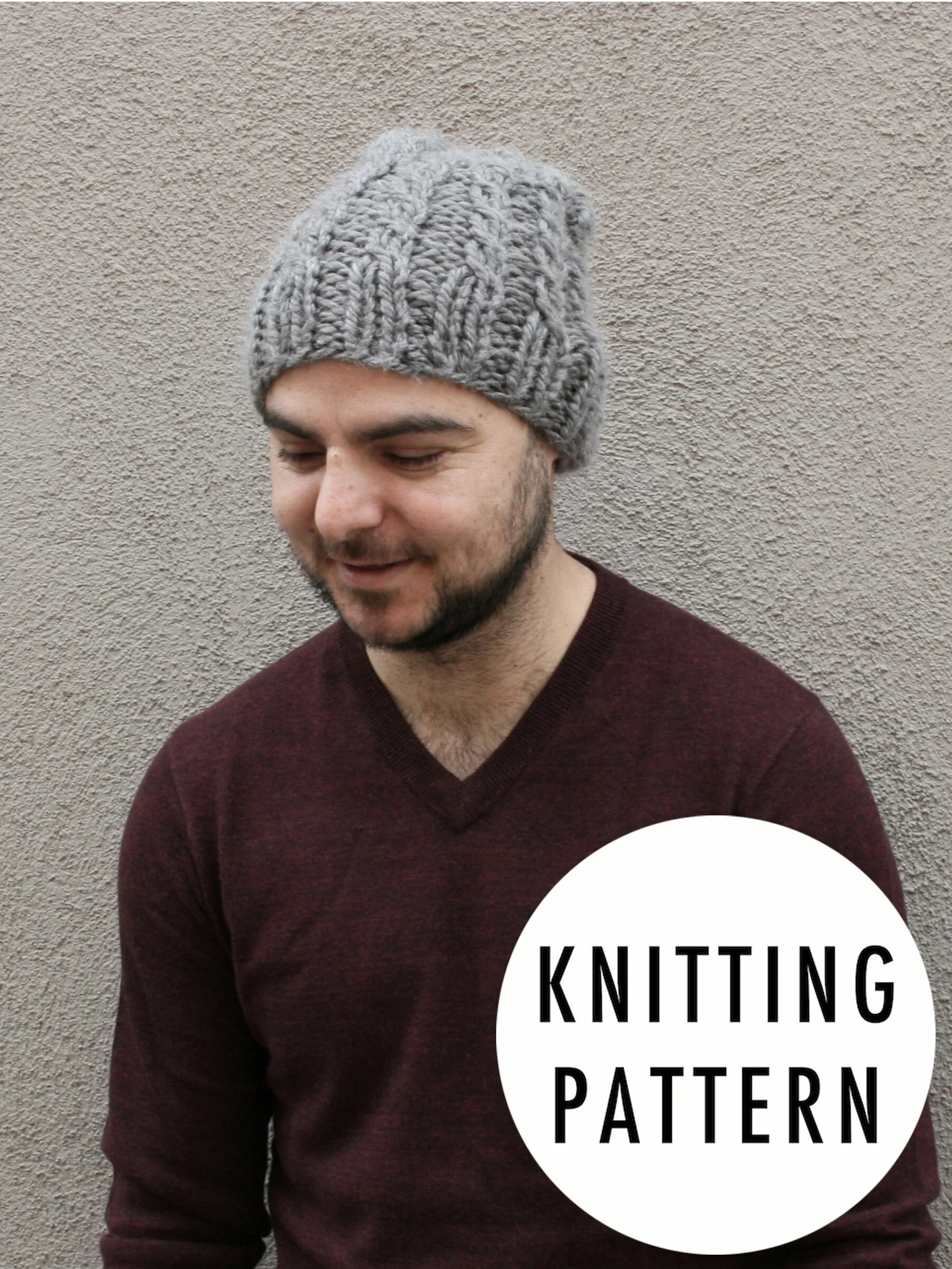 Knitting Pattern: Pylon Cable-Ribbed Beanie