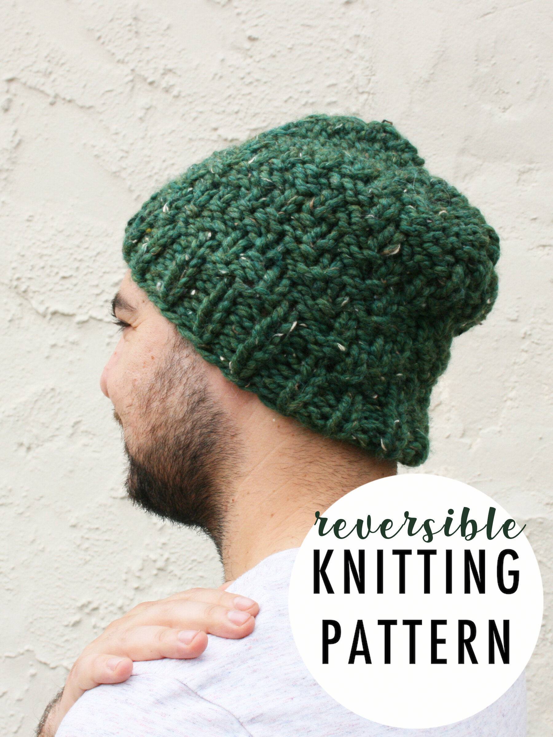 Knitting Pattern: Silicate Reversible Hat
