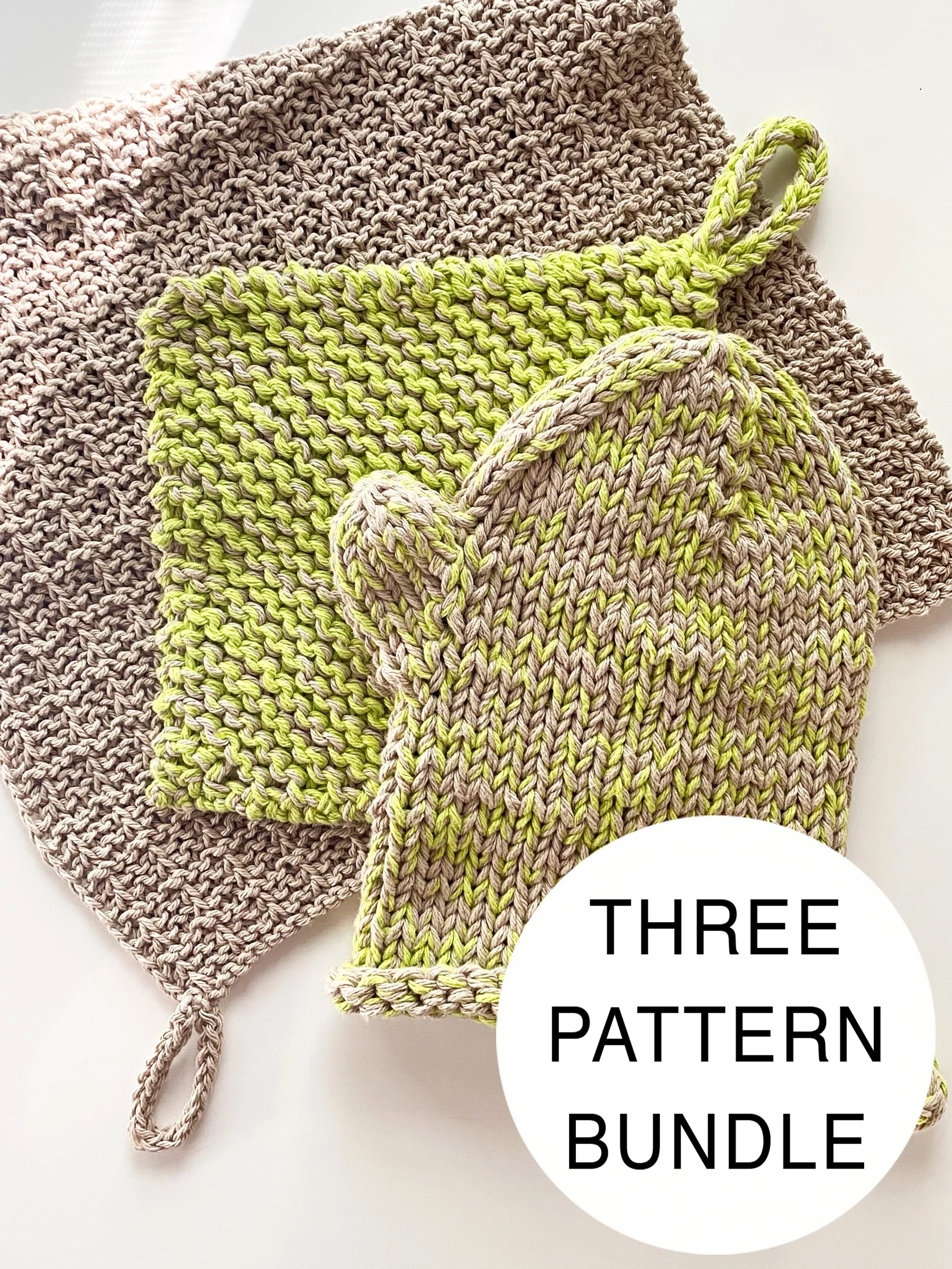 KNITTING PATTERN BUNDLE: Kitchen Essentials Set