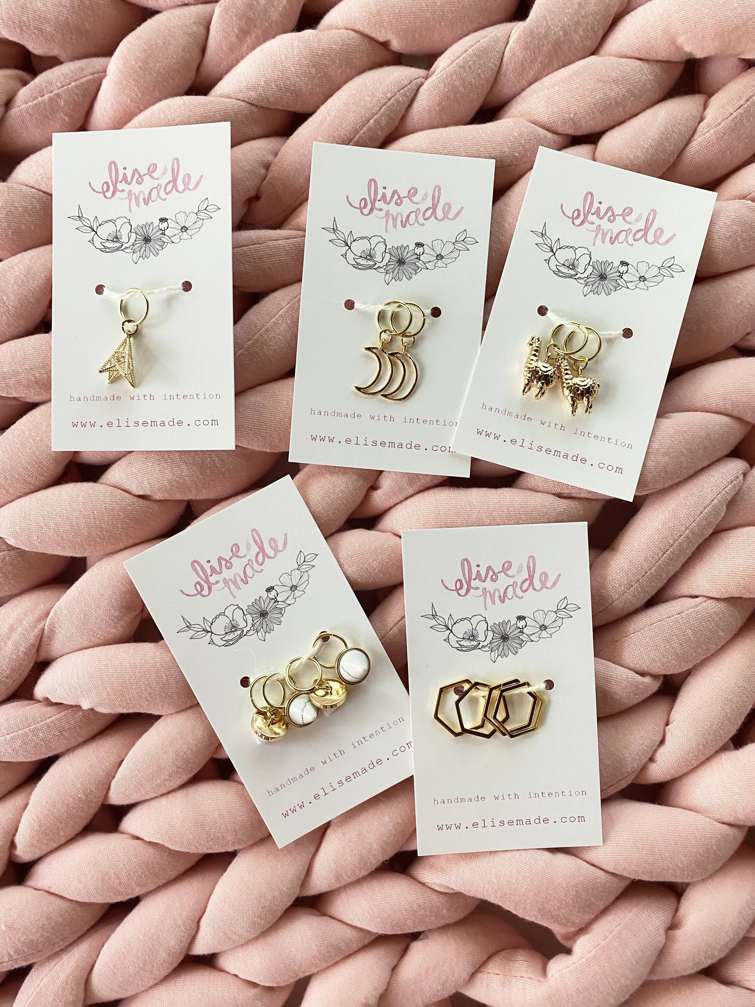Gold Stitch Marker Sets — elisemade