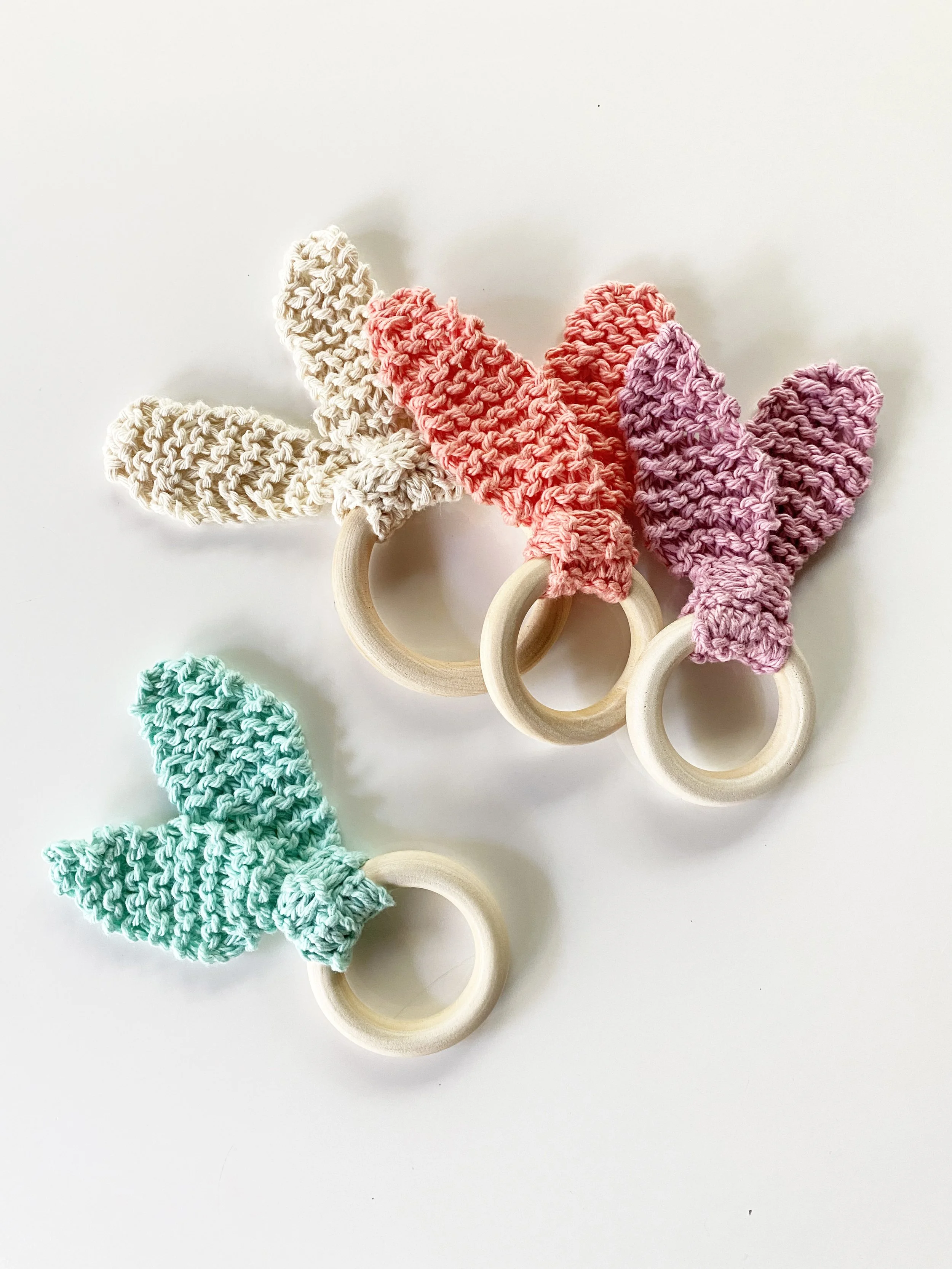 Knit Bunny Teether Toy