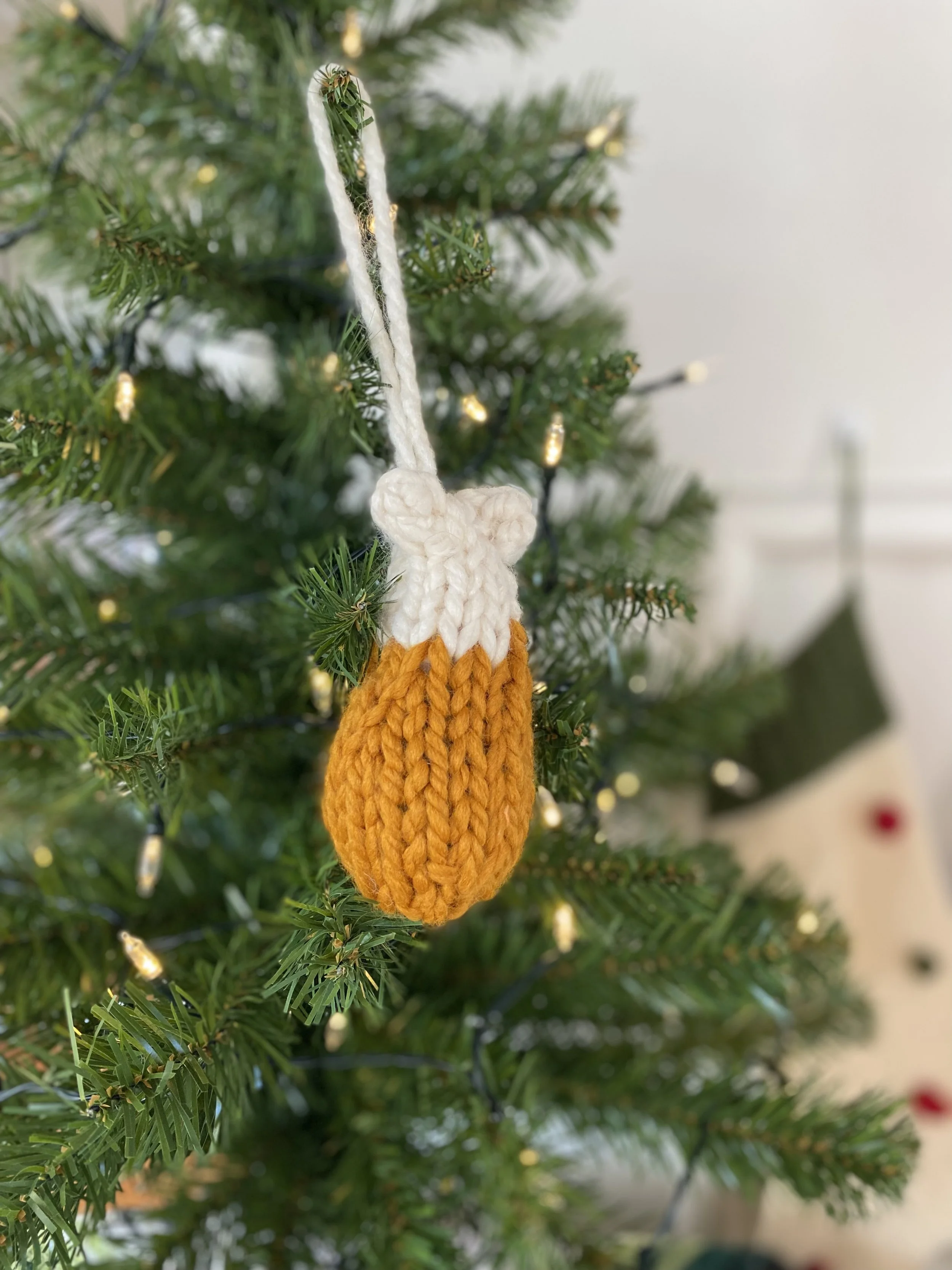 Turkey Leg Knit Ornament