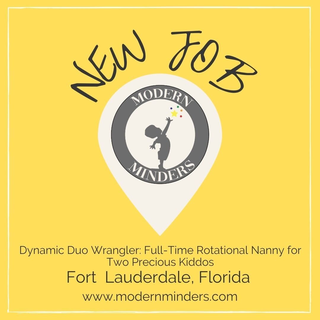 Dynamic Duo Wrangler: Full-Time Rotational Nanny for Two Precious Kiddos 
📍Fort Lauderdale, FL

Are you an experienced nanny ready to embark on an exciting journey with a high-profile family in Fort Lauderdale? 🌴 Look no further! We're seeking a pr