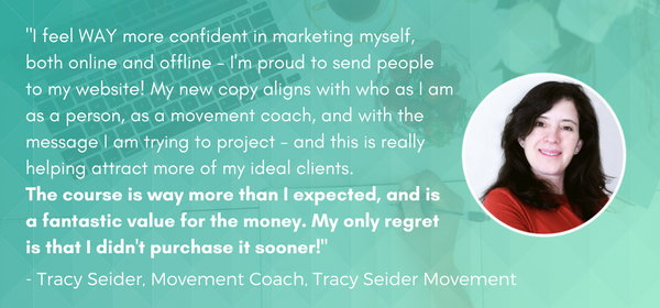 Tracy Seider Your Wellness Website Blueprint Quote Graphic