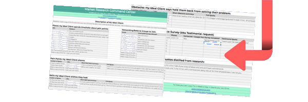 Market Research Command Center mock up