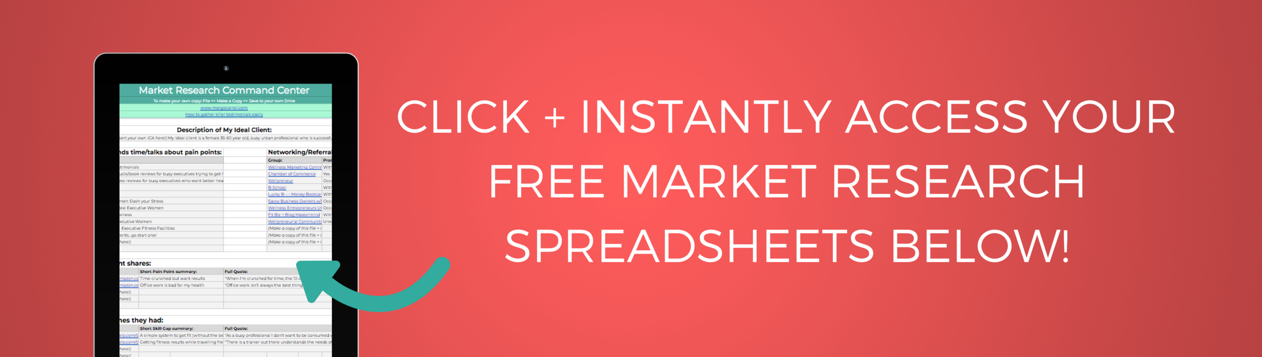 Download your fillable market research spreadsheets here