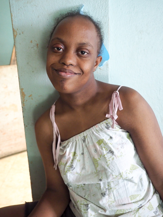 Girl who asked for a photo and posed, Hope House Orphanage