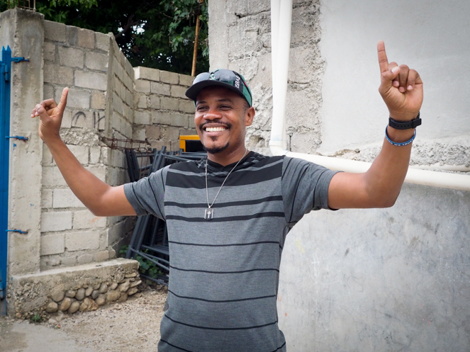 Pastor Luccone at translating at Hope House Orphanage