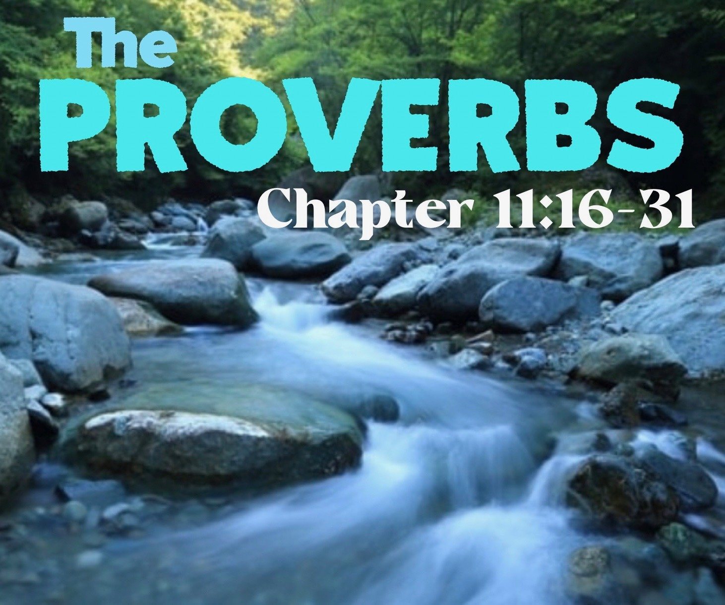 Wednesday Gathering, Proverbs 11:16-31, 10-12-22