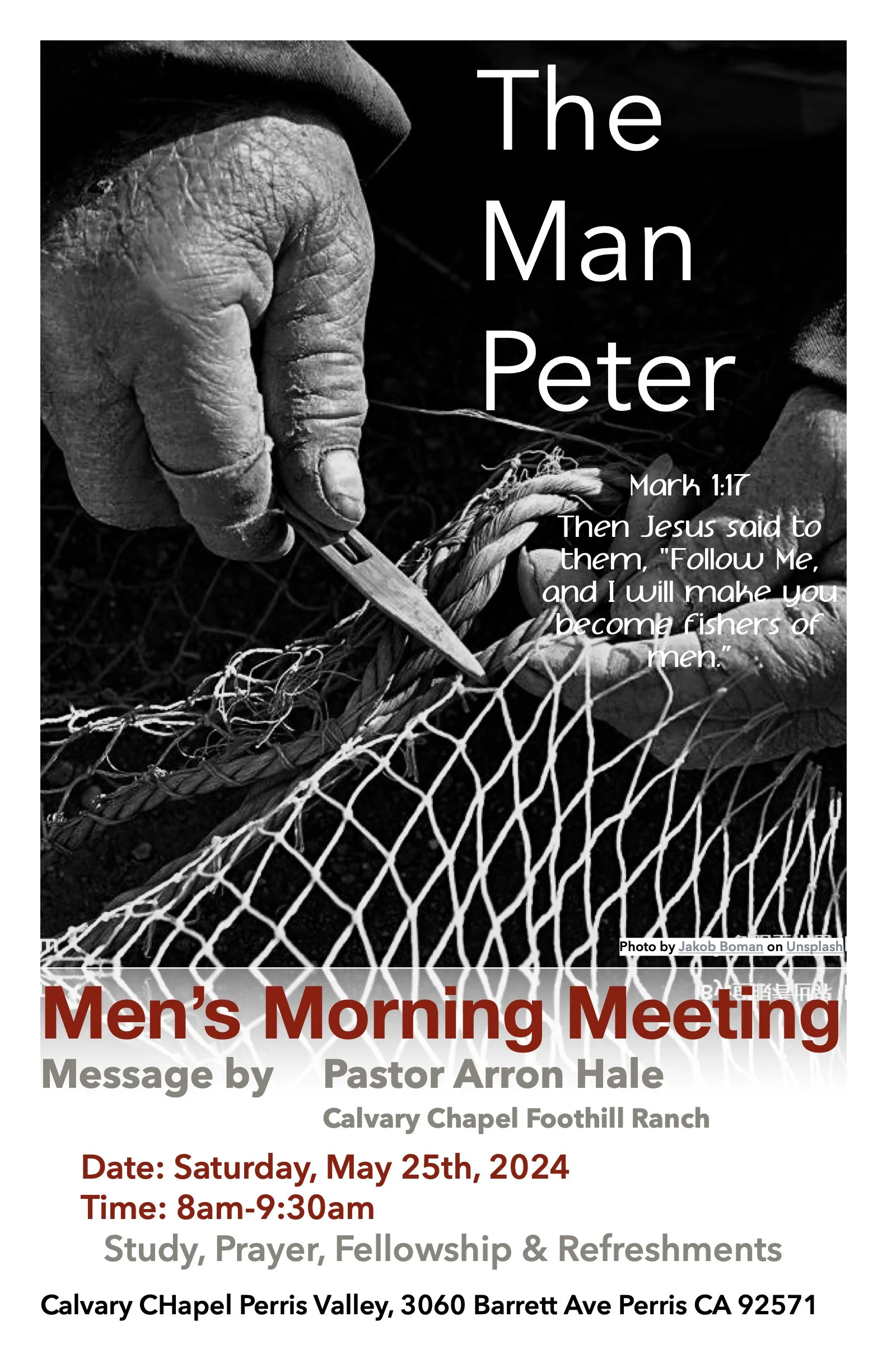 Men's Saturday Meet-up,  May 25th