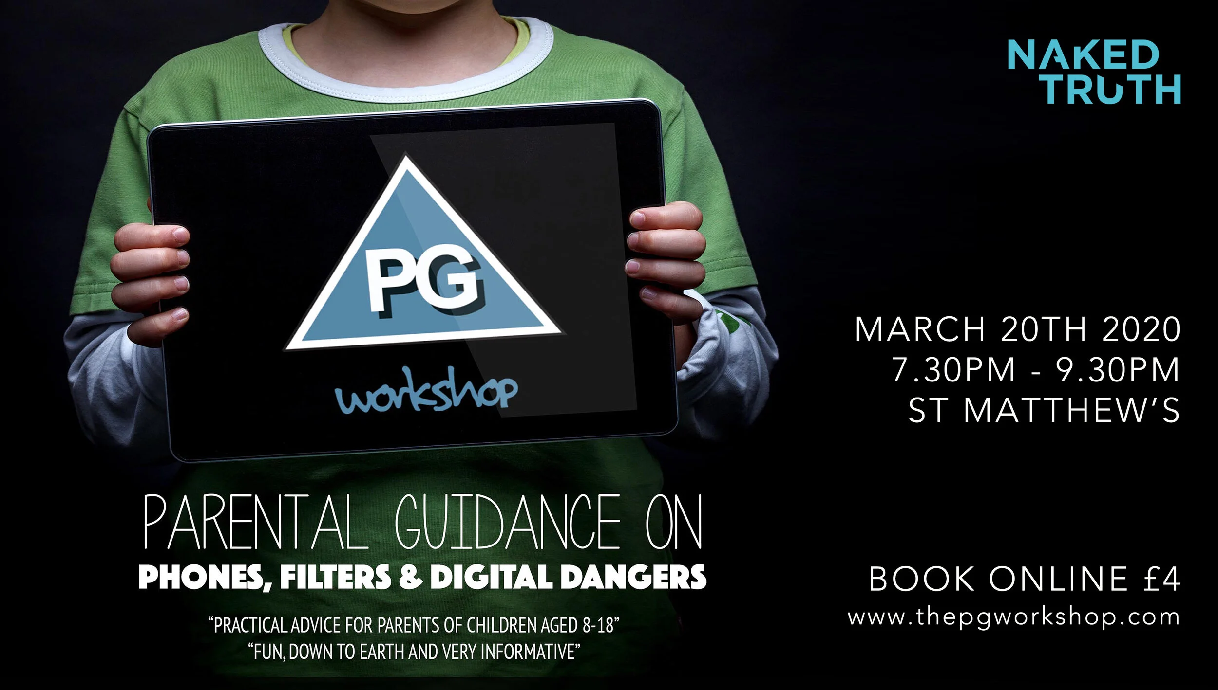 PG Workshop for Parents on 20 March