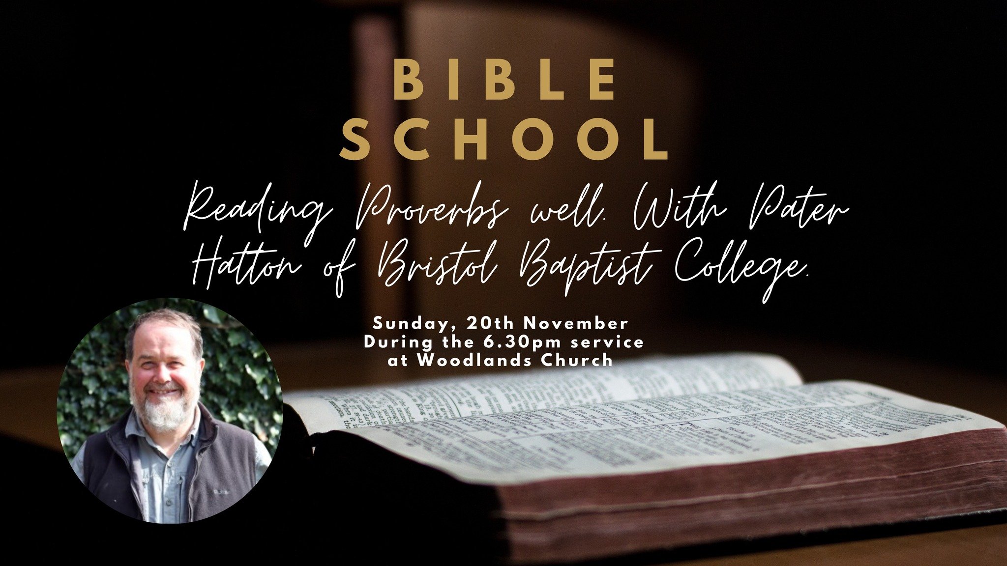 Reading Proverbs well, with Peter Hatton of Bristol Baptist College