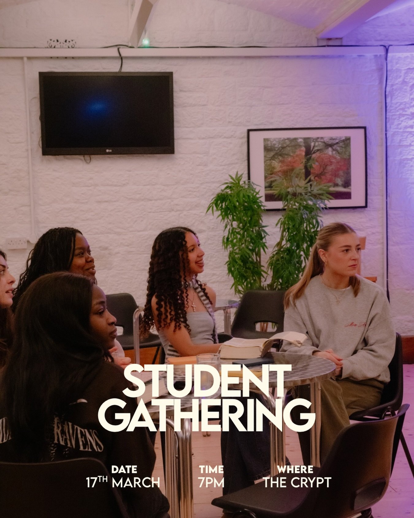 STUDENT GATHERING !!
Tomorrow we have our last student gathering before Easter *cue the violins* but don&rsquo;t you worry as we&rsquo;ve got a great evening planned! We&rsquo;ve got good food, lots of worship, some fab teaching and wonderful company