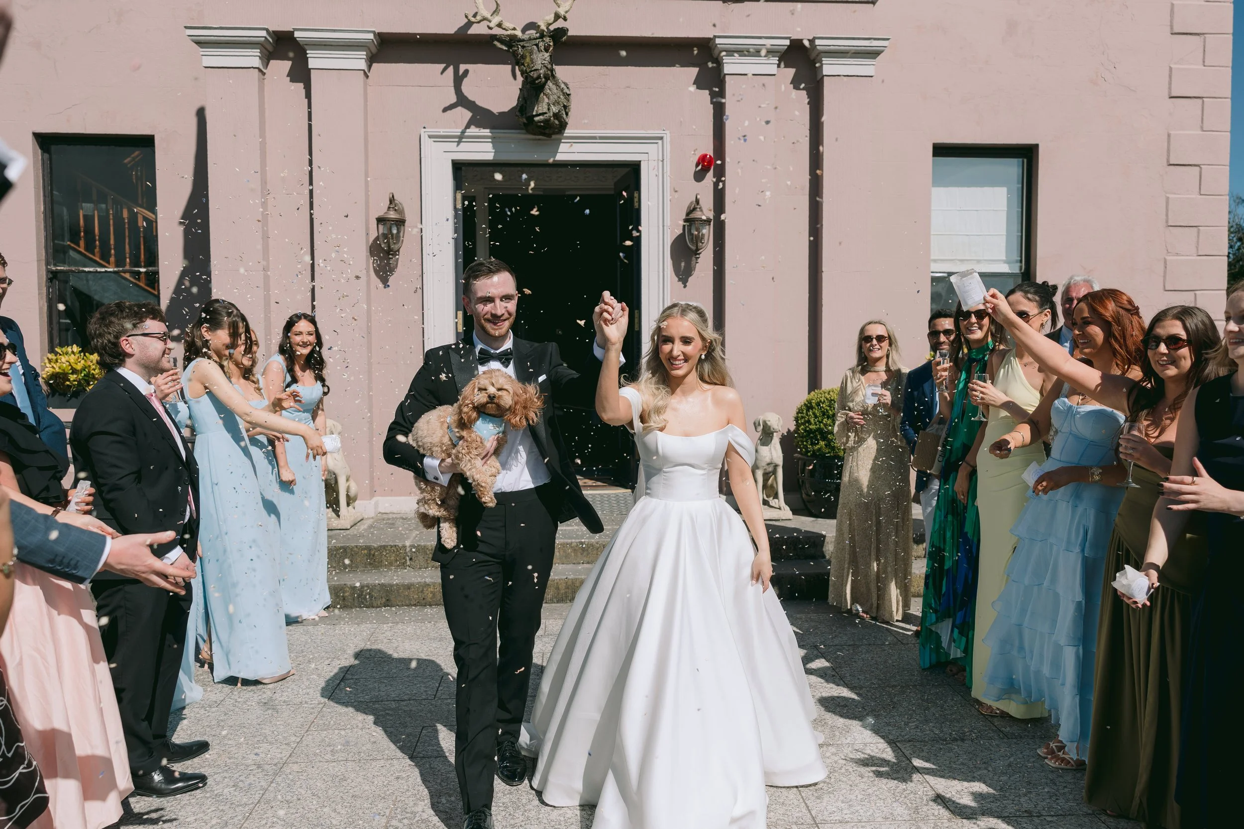 Exclusive country house wedding venue with accommodation in Ireland. Pink Quirky House. Alternative Venues in Ireland.
