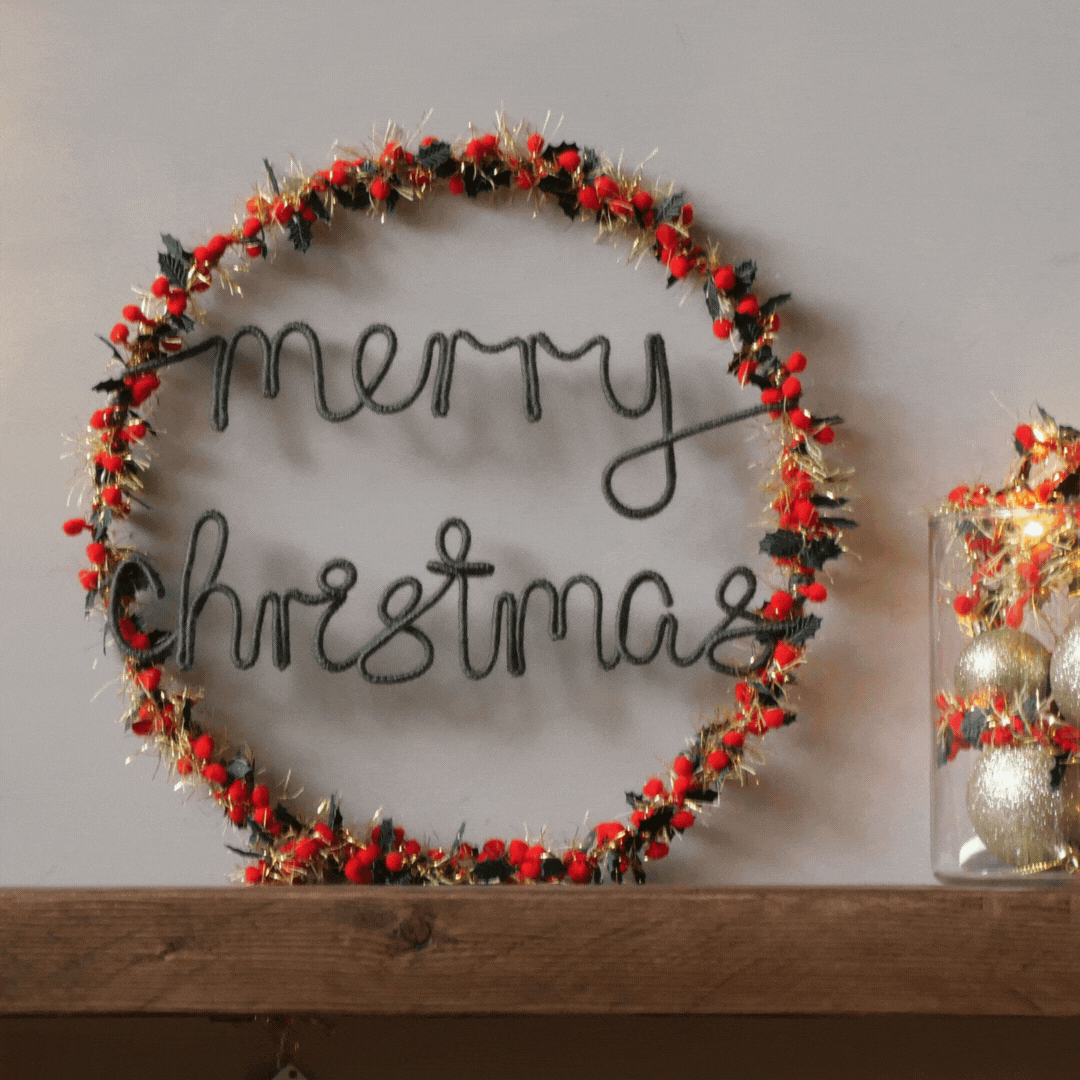 Tinsel Pom Pom Fairy Lights — Melanie Porter Design