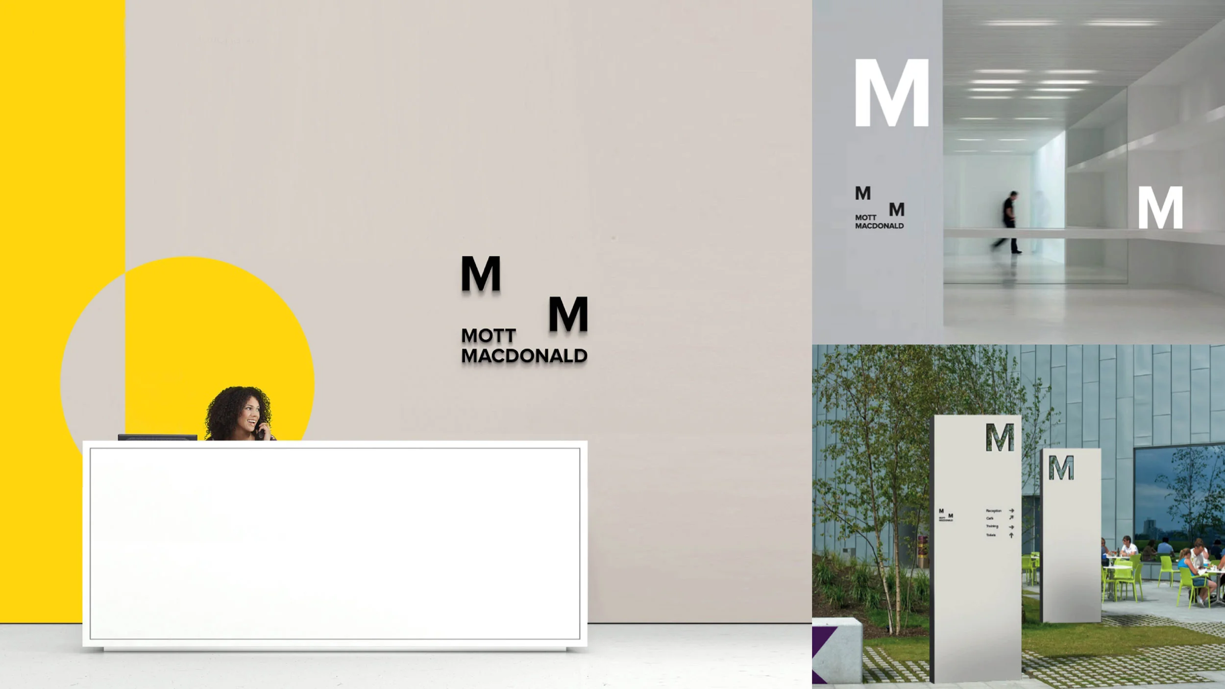 Reception and signage concepts