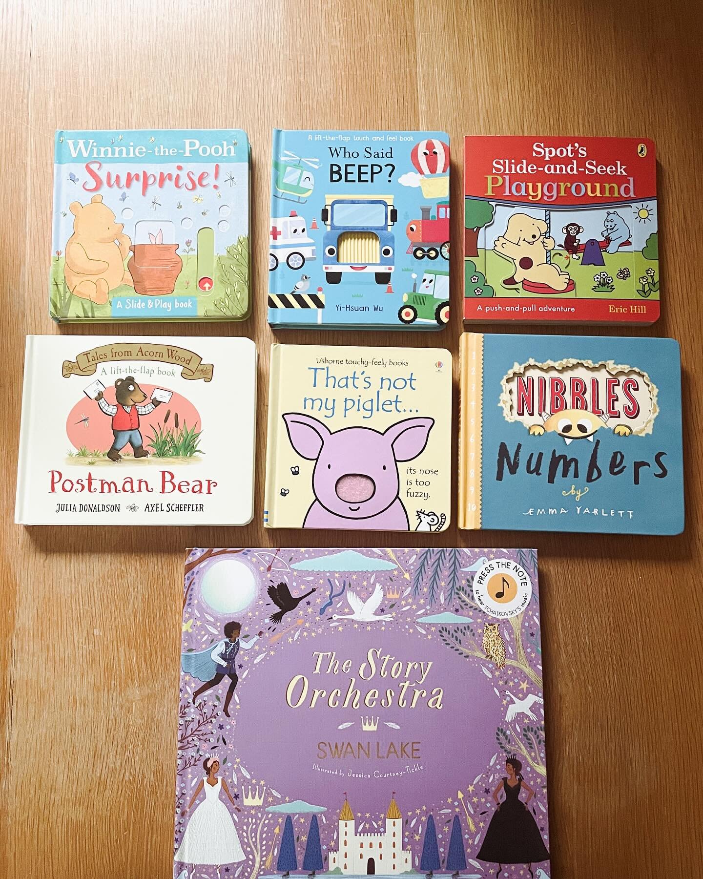 We love interactive books. Books with things that slide, lift-the-flap, cutouts in the pages, books that play music, books with different textures to feel.
Every day our daughter has been at her childminder&rsquo;s so far, we&rsquo;ve had a photo of 
