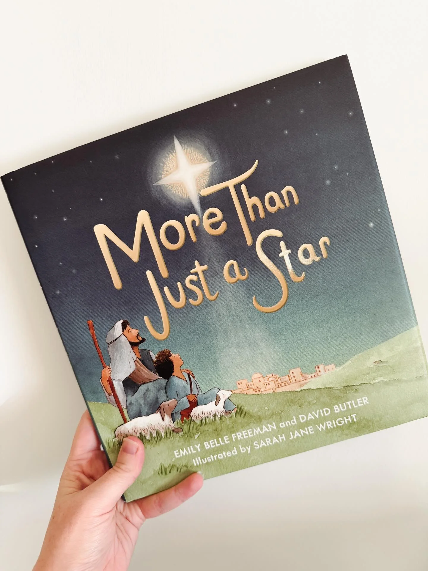 I love everything about this book. The beautiful font and illustrations, the cut out symbols mentioned in the book, the nativity scene under the dust jacket. There has been so much thought in the design of this book and it has such a lovely message. 