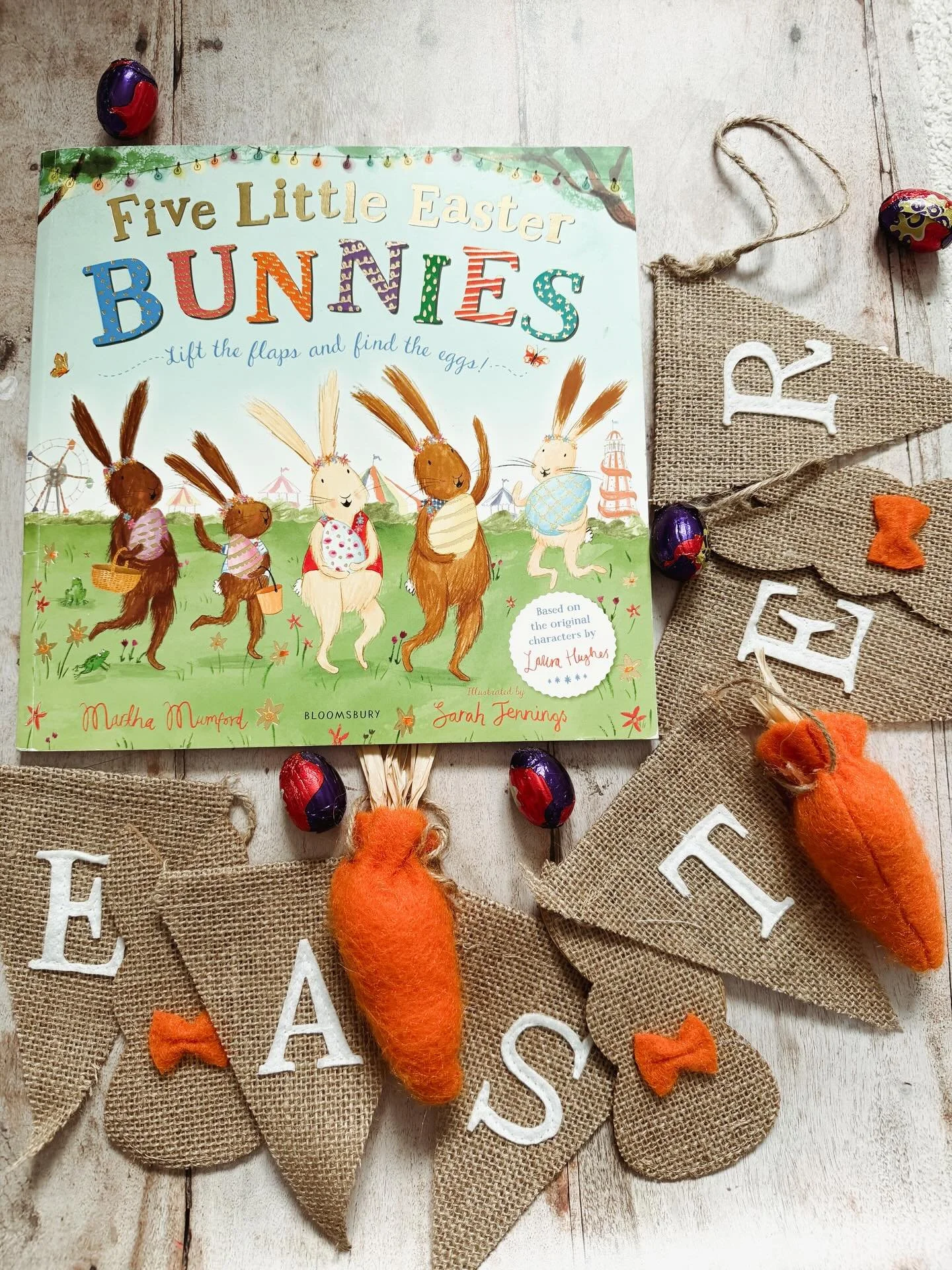 Another book we are loving this Easter is Five Little Easter Bunnies. With the interactive lift-the-flaps, our little one loves finding the eggs.
We hope you&rsquo;re all having a lovely Easter season