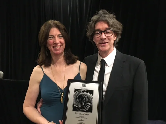  Director and Cinematographer Carolyn Constantine with her partner Trent McGinn at the ACS Awards this November 
