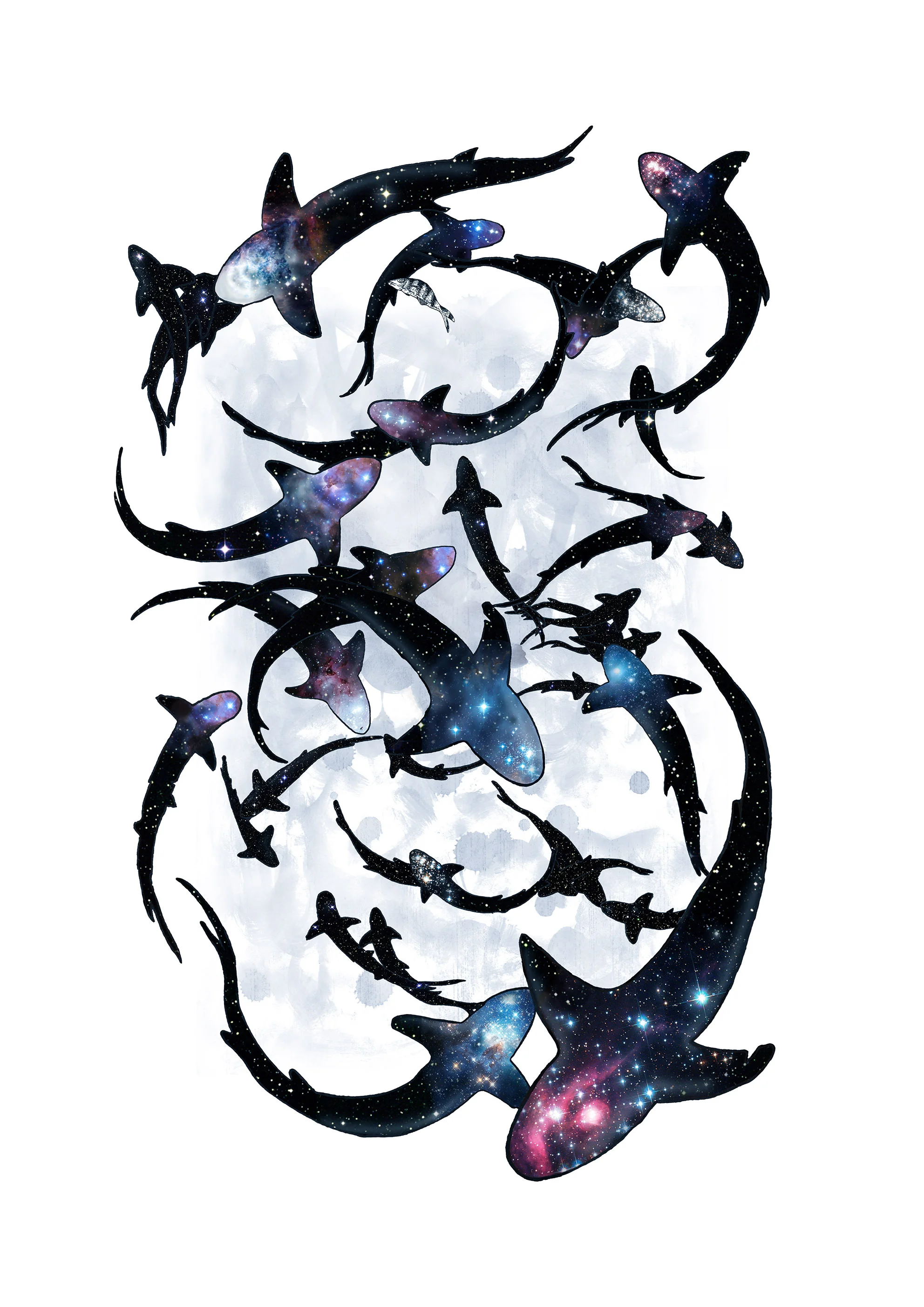 Shark Frenzy Blue
