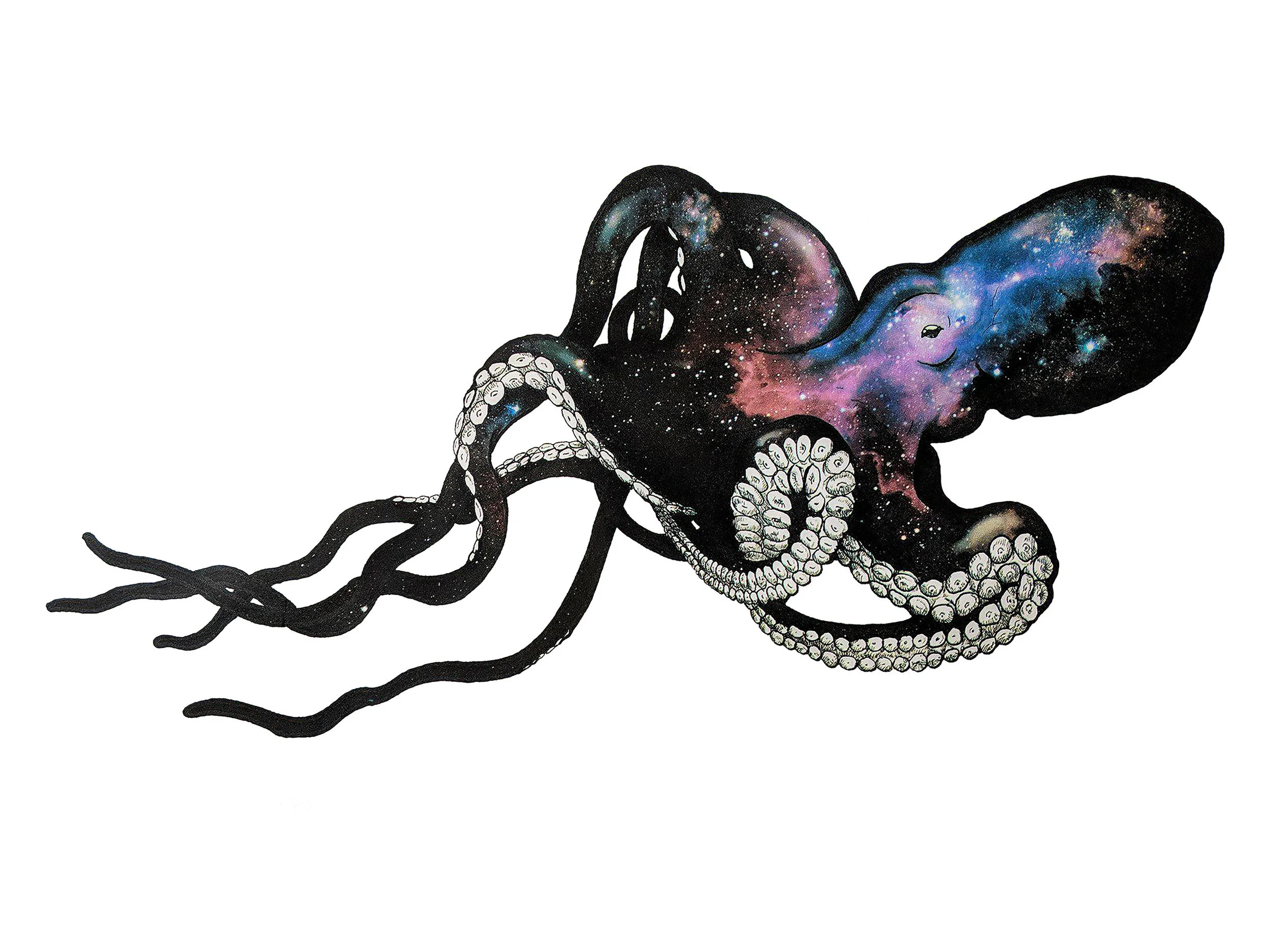 Octopus Cosmic Nervous System - Print