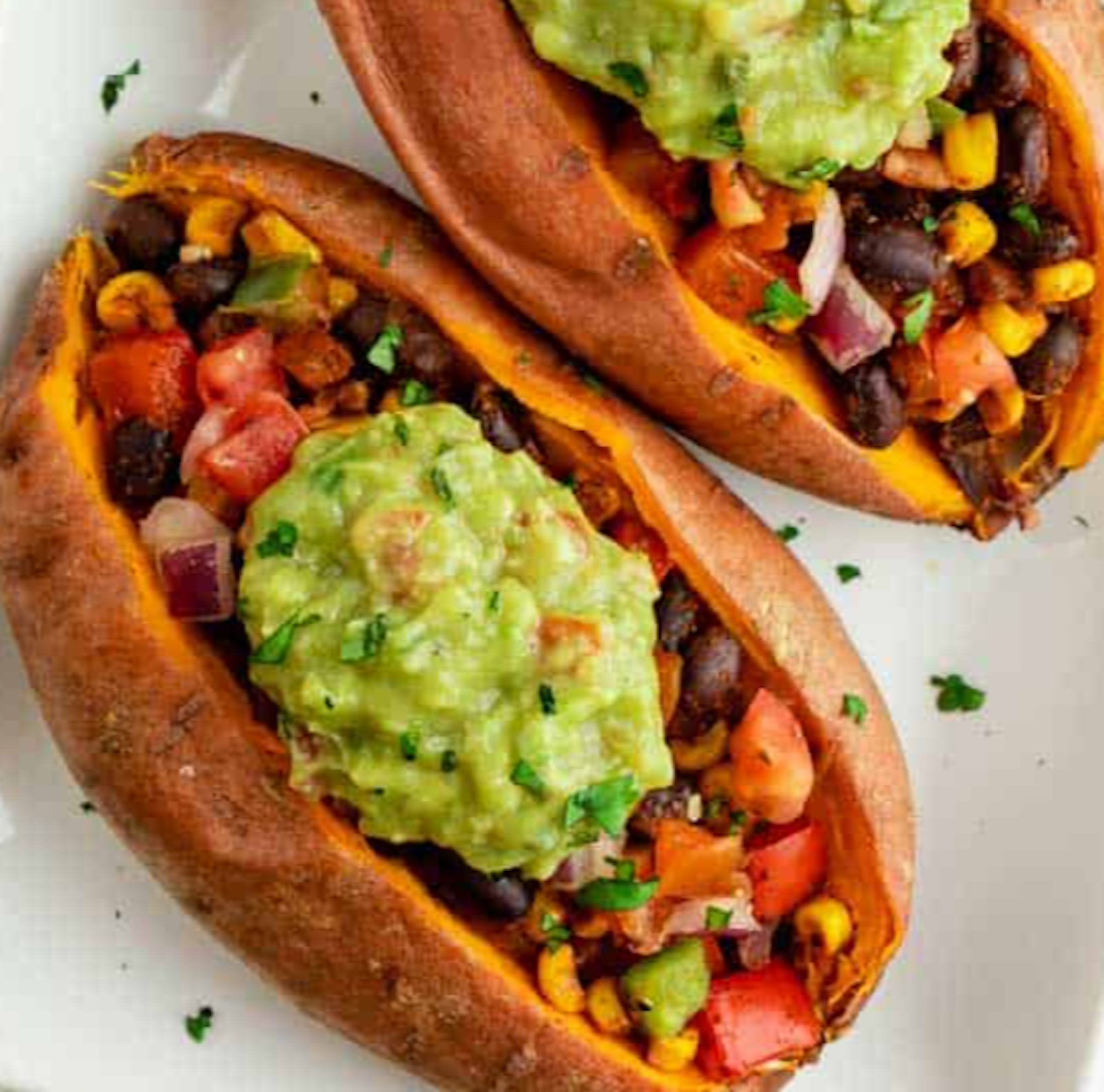 SOUTHWEST STUFFED SWEET POTATOES (VEG, VEGAN, GF, DF)