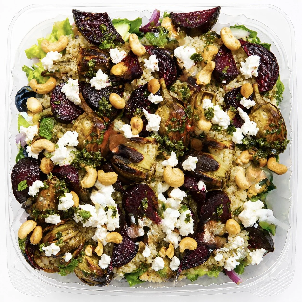 ARTICHOKE, BEET & QUINOA SALAD (GF, VEG, VEGAN)