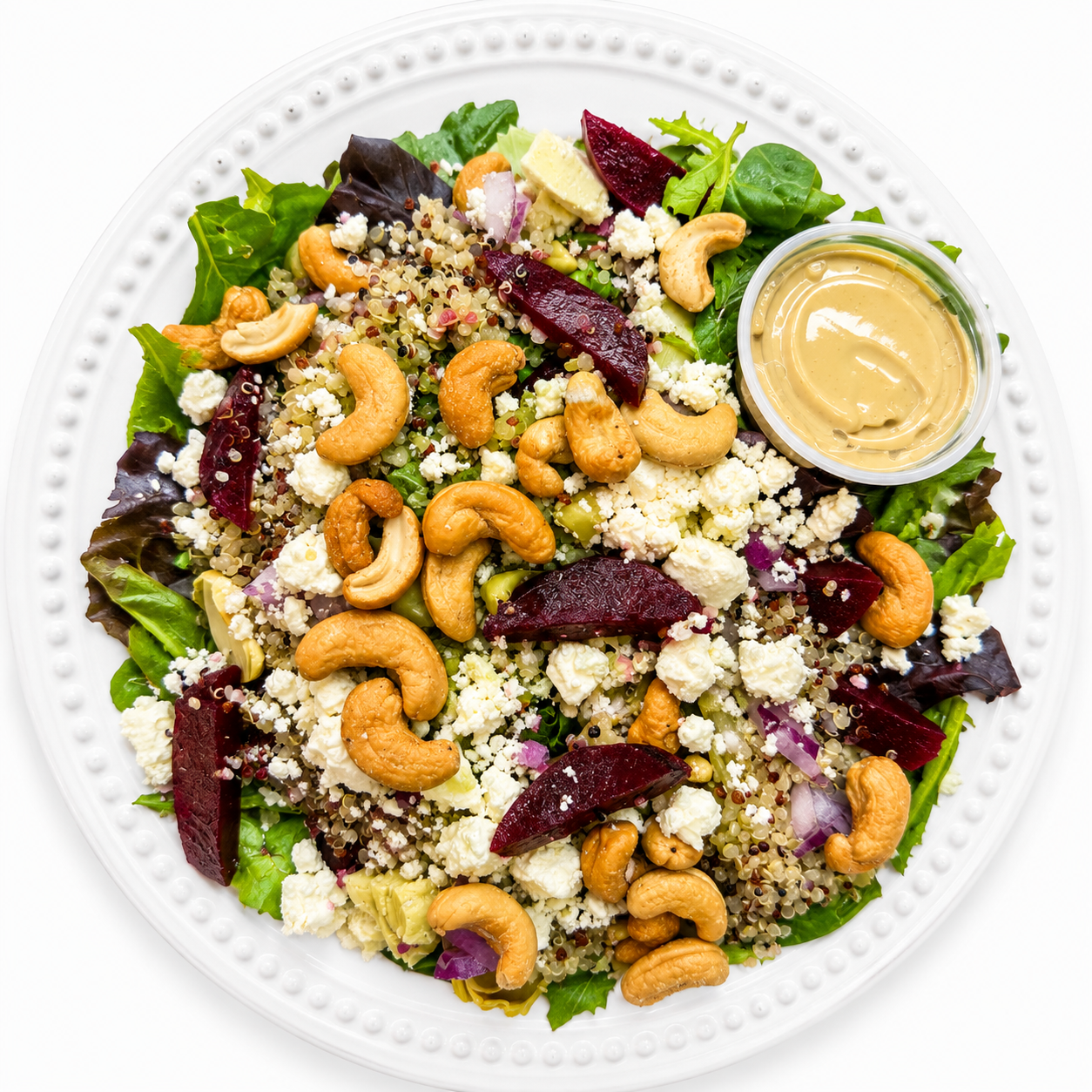 ARTICHOKE, BEET & QUINOA SALAD (GF, VEG, VEGAN)
