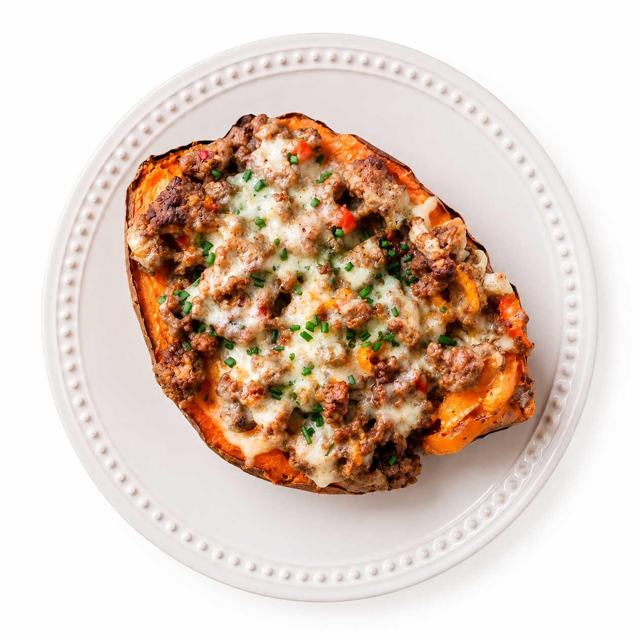BEEF & BRIE STUFFED POTATO (GF, VEG)