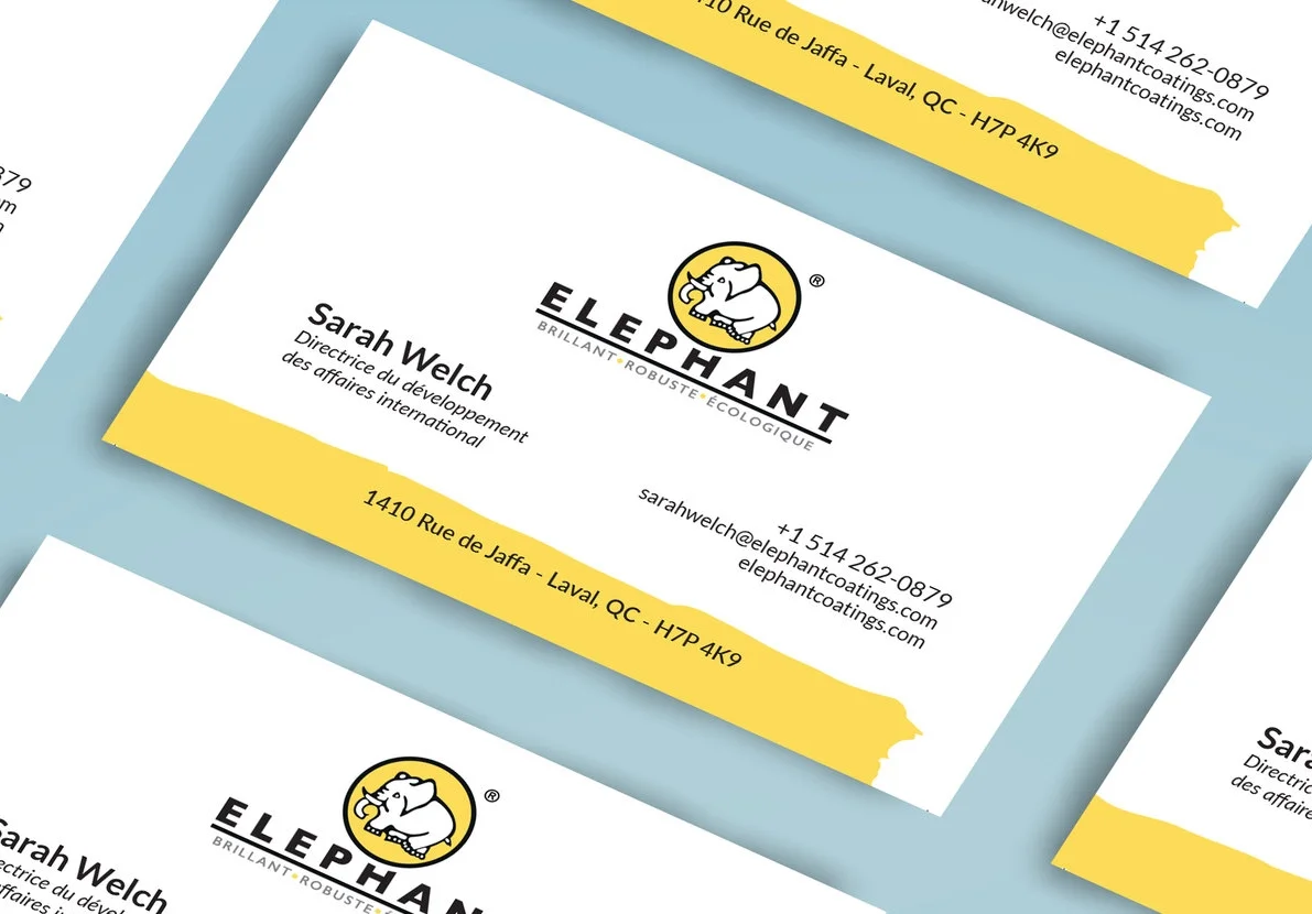 Image de marque et Carte d'affaires Elephant