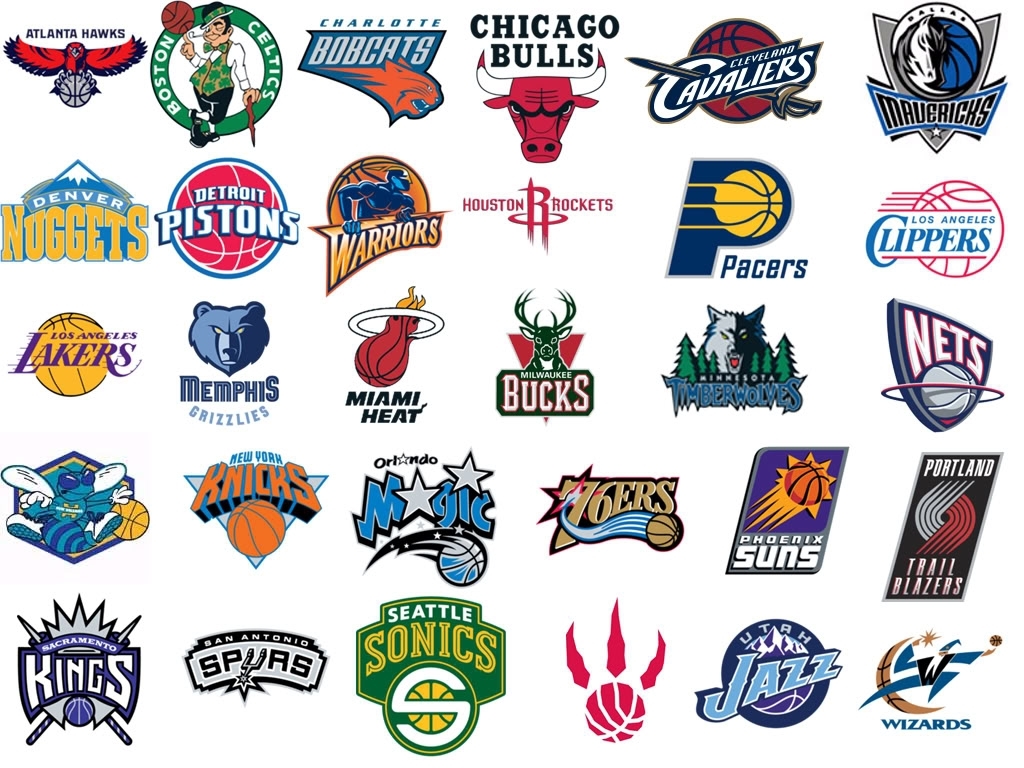 Eine Zusammenstellung der NBA Logos. Ein Fest für die Sinne.