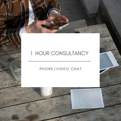 1 hour Consultation (phone/video)