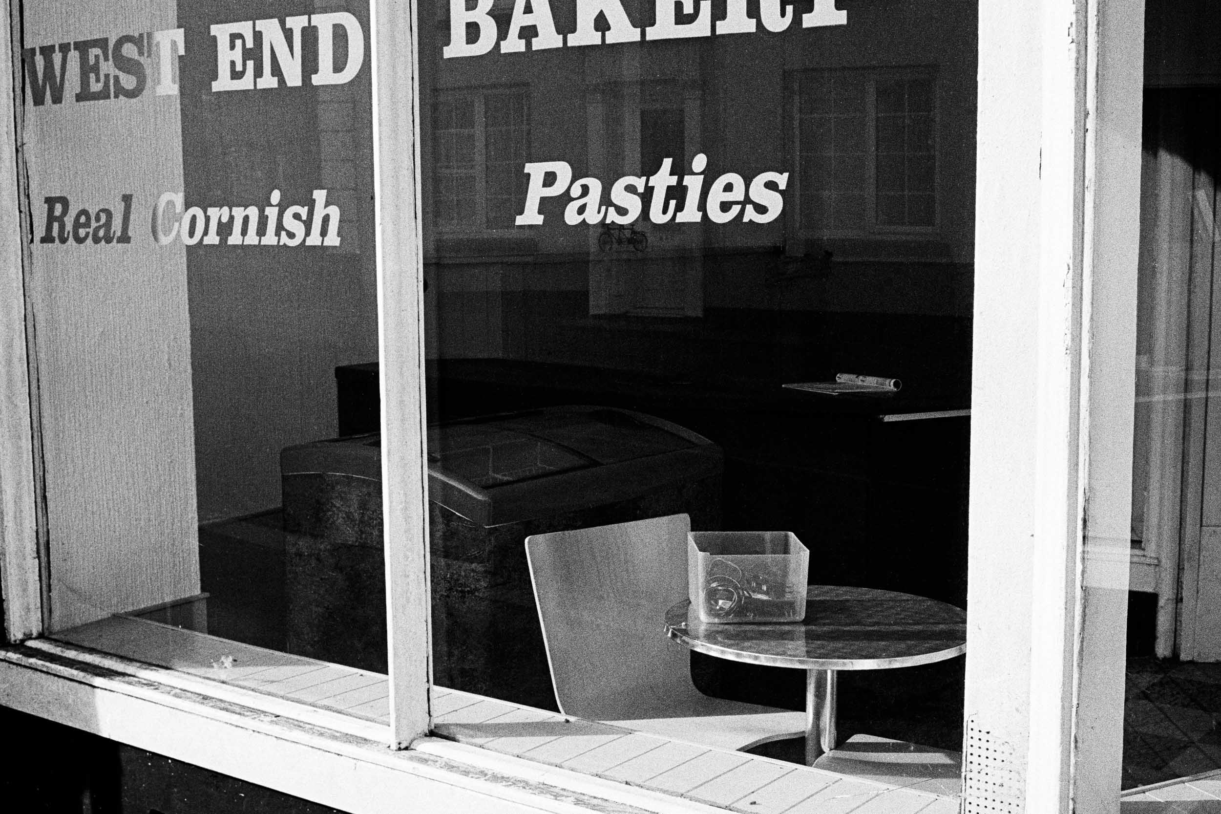 Empty Cornish pasty bakery